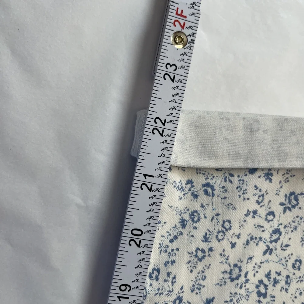 NWT Womens MARIO SERRANI Comfort Stretch Cuff White Blue Floral Capri Size XXL - Picture 8 of 8
